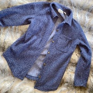 Blue shacket (sweater/jacket)